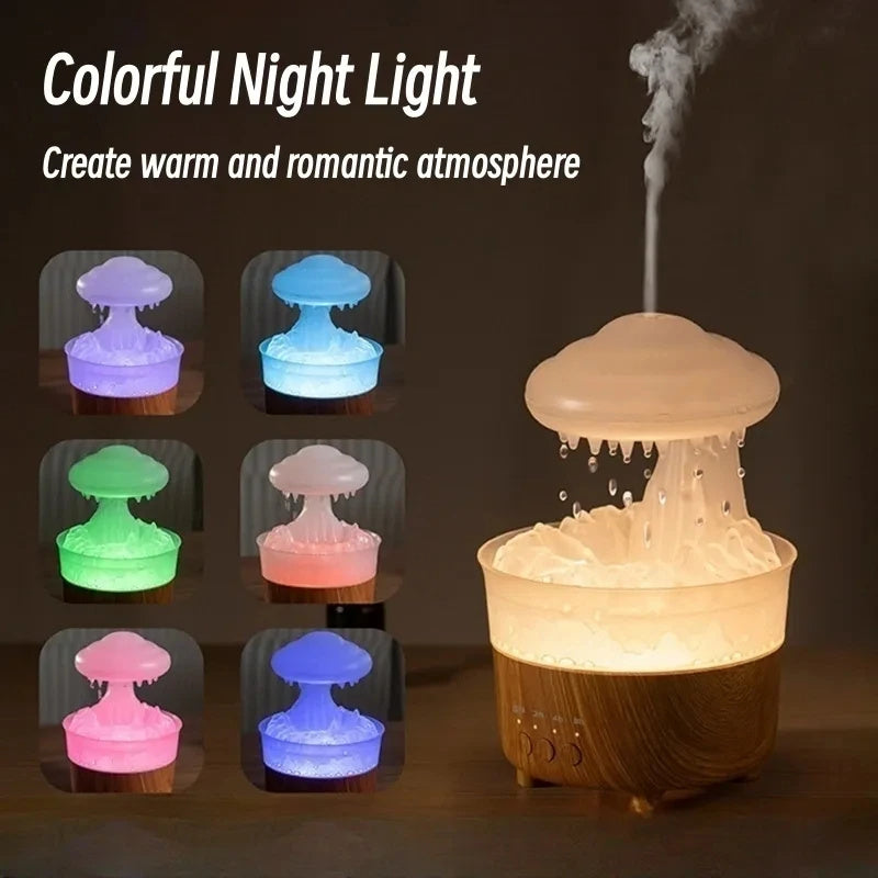 Rain Cloud Night Light Humidifier Essential Oil Diffuser Aromatherapy