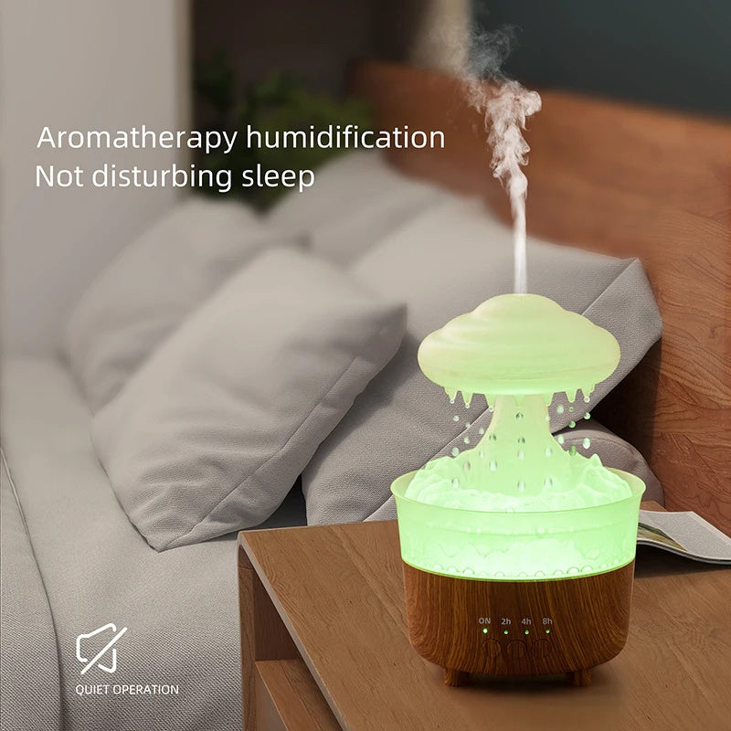 Rain Cloud Night Light Humidifier Essential Oil Diffuser Aromatherapy