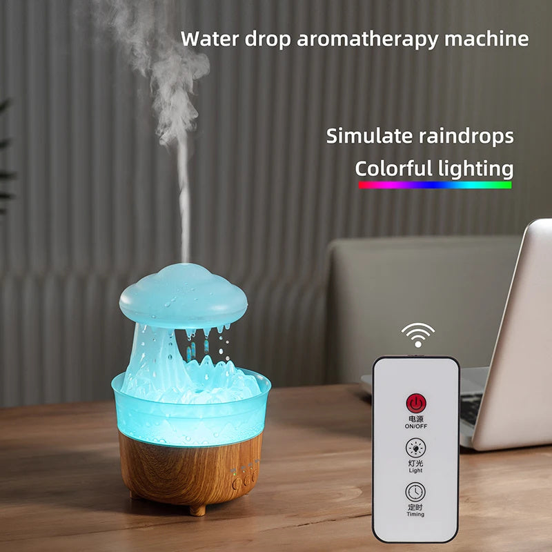 Rain Cloud Night Light Humidifier Essential Oil Diffuser Aromatherapy