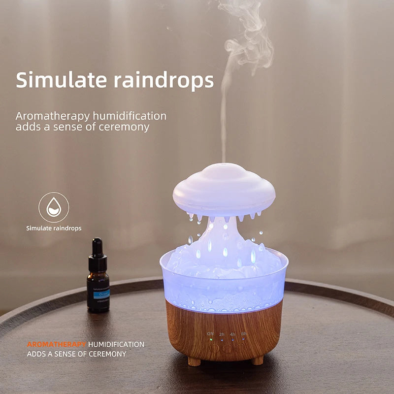 Rain Cloud Night Light Humidifier Essential Oil Diffuser Aromatherapy